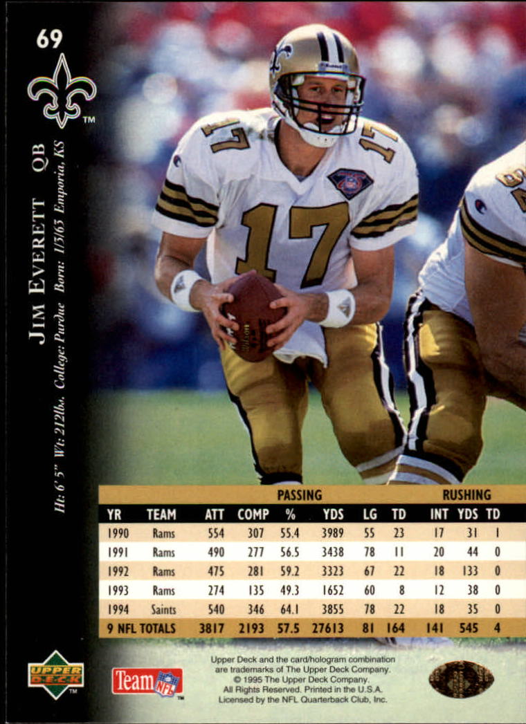 A2152- 1995 Upper Deck FB Card #s 1-250 +Rookies -You Pick- 15+ FREE US SHIP - Picture 123 of 465