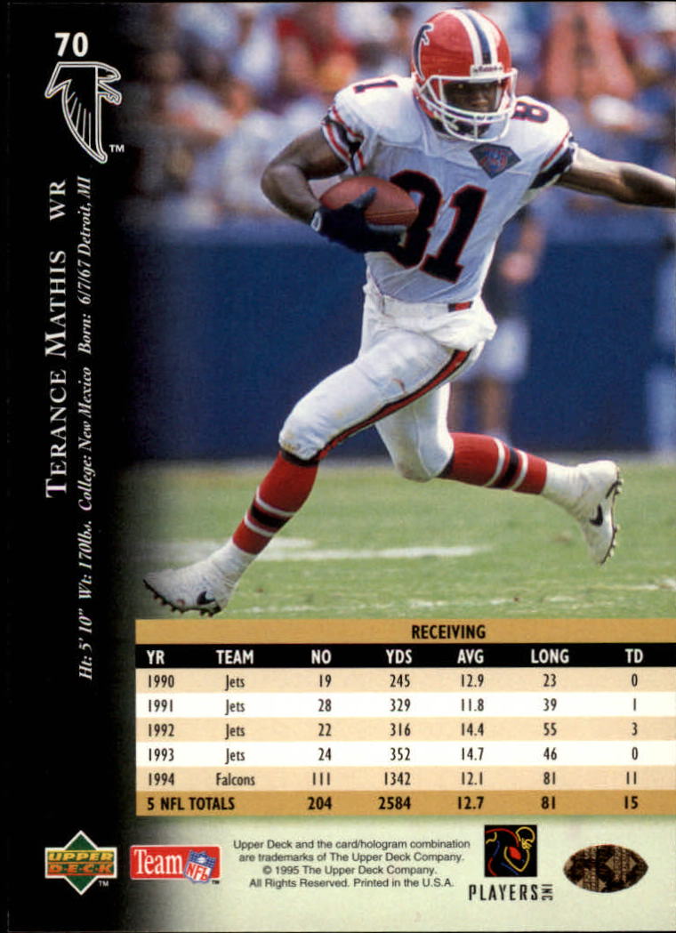 A2152- 1995 Upper Deck FB Card #s 1-250 +Rookies -You Pick- 15+ FREE US SHIP - Picture 125 of 465