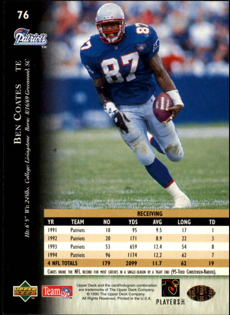 A2152- 1995 Upper Deck FB Card #s 1-250 +Rookies -You Pick- 15+ FREE US SHIP - Picture 137 of 465
