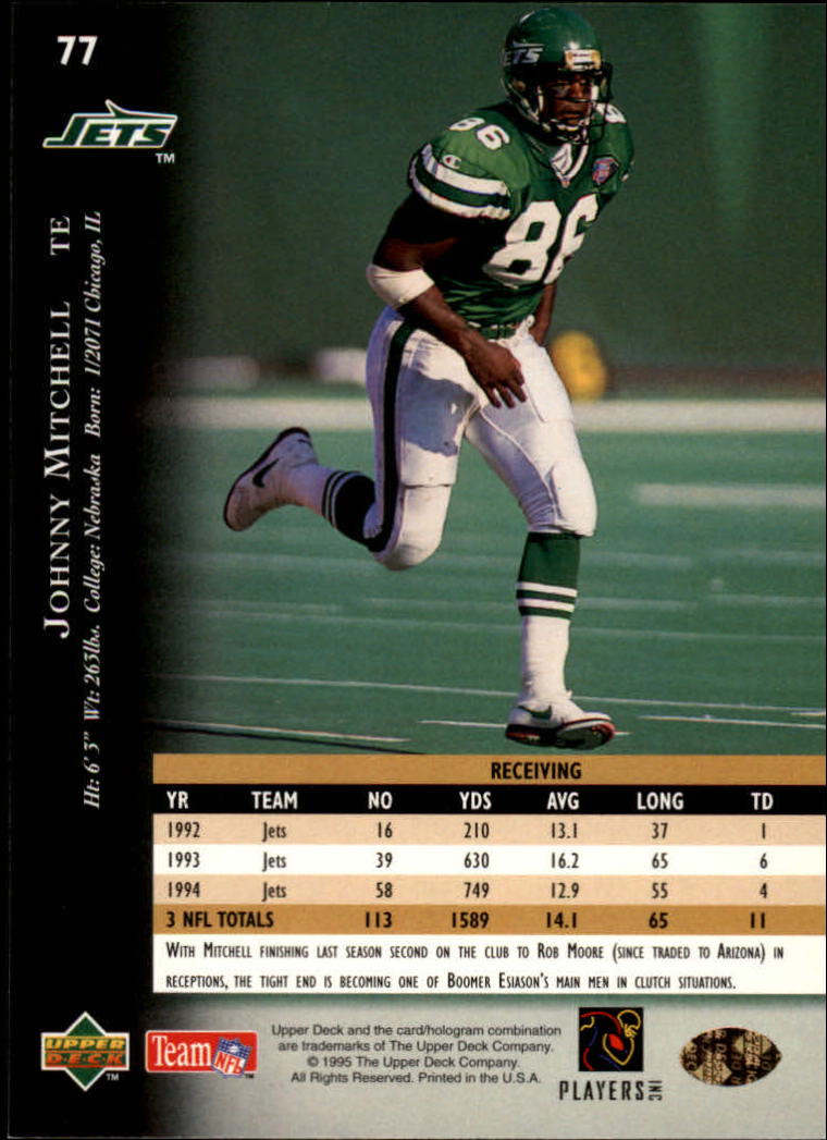 A2152- 1995 Upper Deck FB Card #s 1-250 +Rookies -You Pick- 15+ FREE US SHIP - Picture 139 of 465
