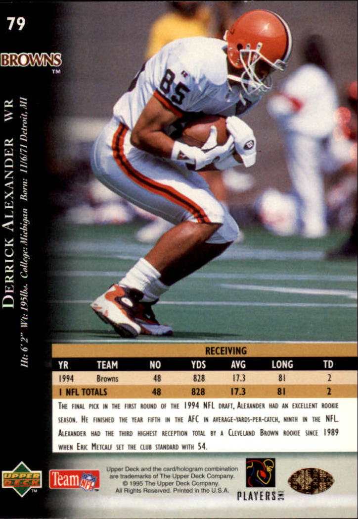 A2152- 1995 Upper Deck FB Card #s 1-250 +Rookies -You Pick- 15+ FREE US SHIP - Picture 141 of 465