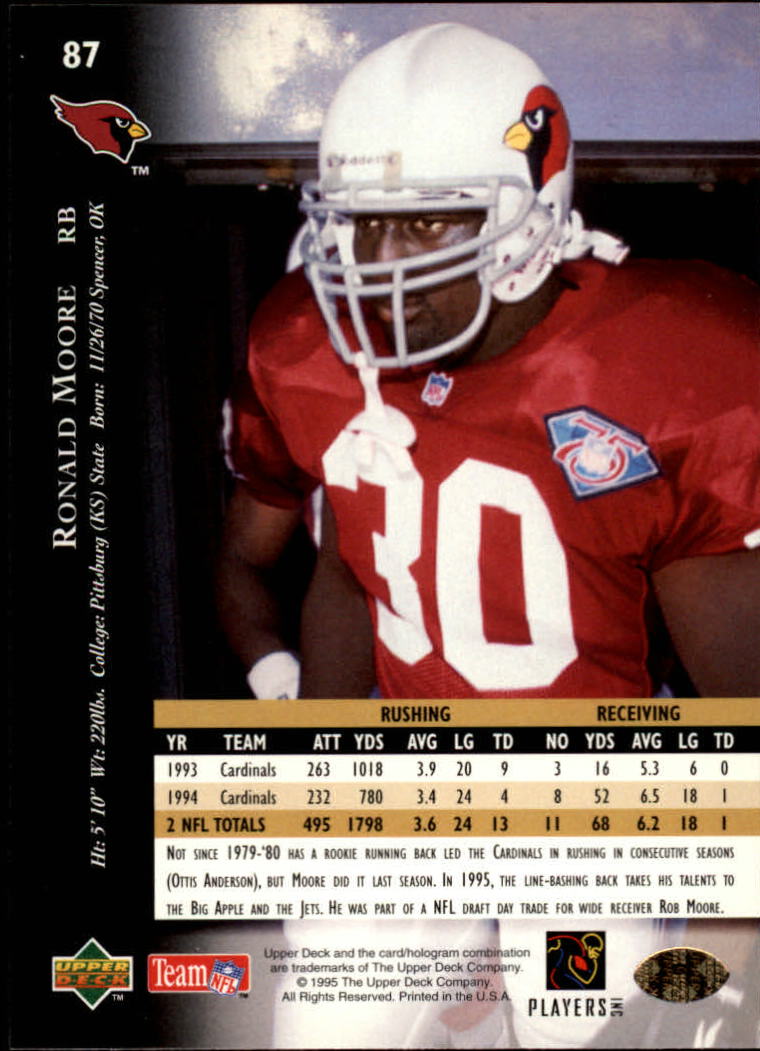 A2152- 1995 Upper Deck FB Card #s 1-250 +Rookies -You Pick- 15+ FREE US SHIP - Picture 157 of 465