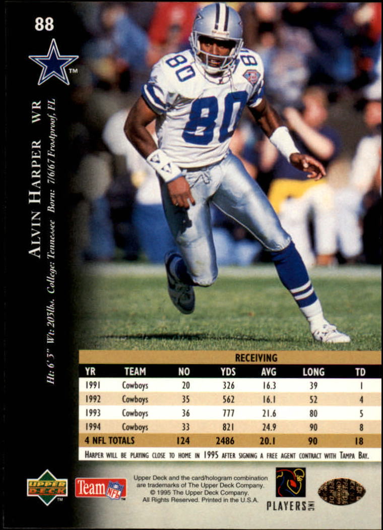 A2152- 1995 Upper Deck FB Card #s 1-250 +Rookies -You Pick- 15+ FREE US SHIP - Picture 159 of 465