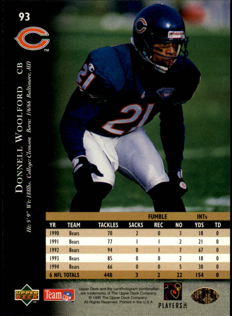 A2152- 1995 Upper Deck FB Card #s 1-250 +Rookies -You Pick- 15+ FREE US SHIP - Picture 169 of 465