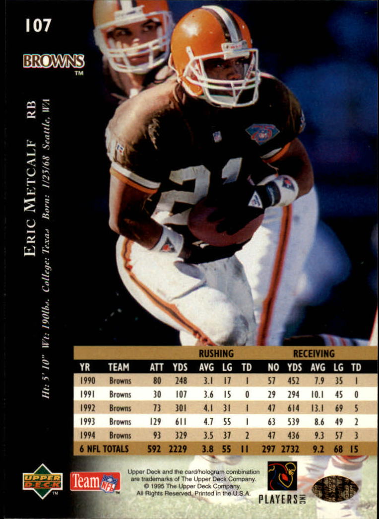 A2152- 1995 Upper Deck FB Card #s 1-250 +Rookies -You Pick- 15+ FREE US SHIP - Picture 193 of 465