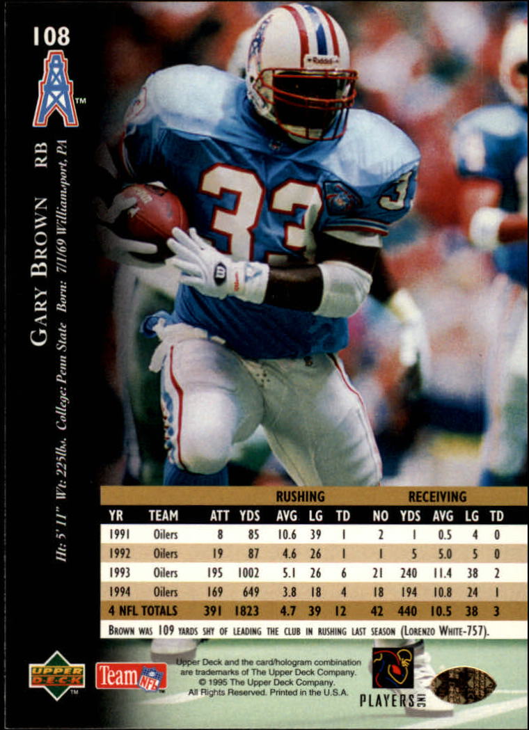 A2152- 1995 Upper Deck FB Card #s 1-250 +Rookies -You Pick- 15+ FREE US SHIP - Picture 195 of 465