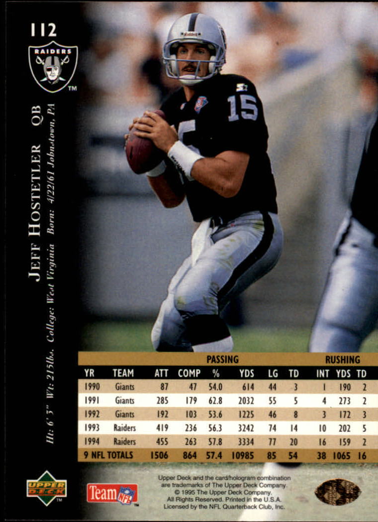 A2152- 1995 Upper Deck FB Card #s 1-250 +Rookies -You Pick- 15+ FREE US SHIP - Picture 203 of 465