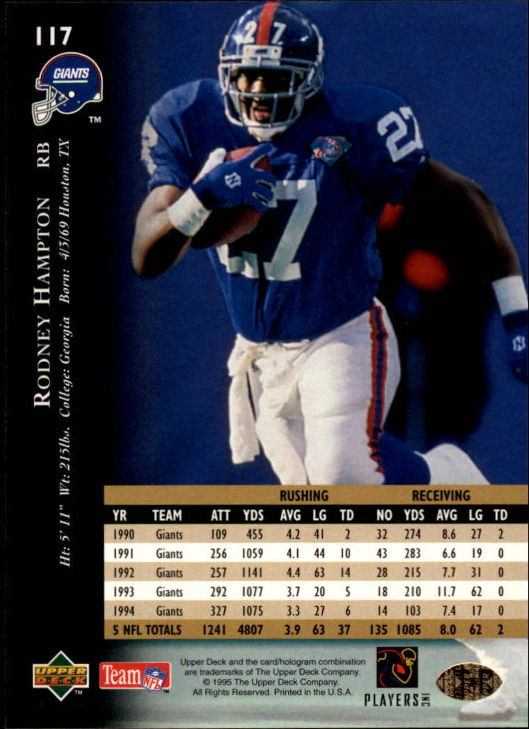 A2152- 1995 Upper Deck FB Card #s 1-250 +Rookies -You Pick- 15+ FREE US SHIP - Picture 213 of 465