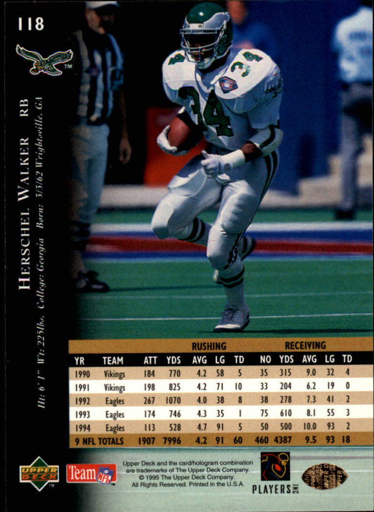 A2152- 1995 Upper Deck FB Card #s 1-250 +Rookies -You Pick- 15+ FREE US SHIP - Picture 215 of 465