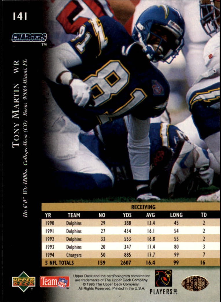 A2152- 1995 Upper Deck FB Card #s 1-250 +Rookies -You Pick- 15+ FREE US SHIP - Picture 257 of 465