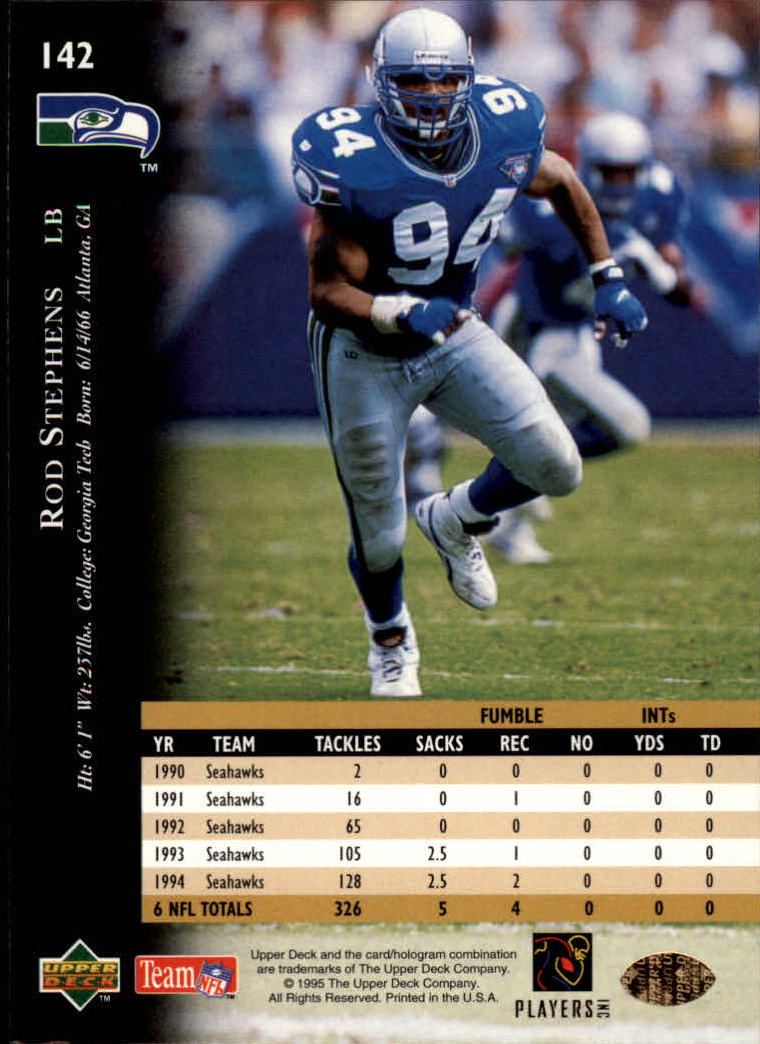 A2152- 1995 Upper Deck FB Card #s 1-250 +Rookies -You Pick- 15+ FREE US SHIP - Picture 259 of 465