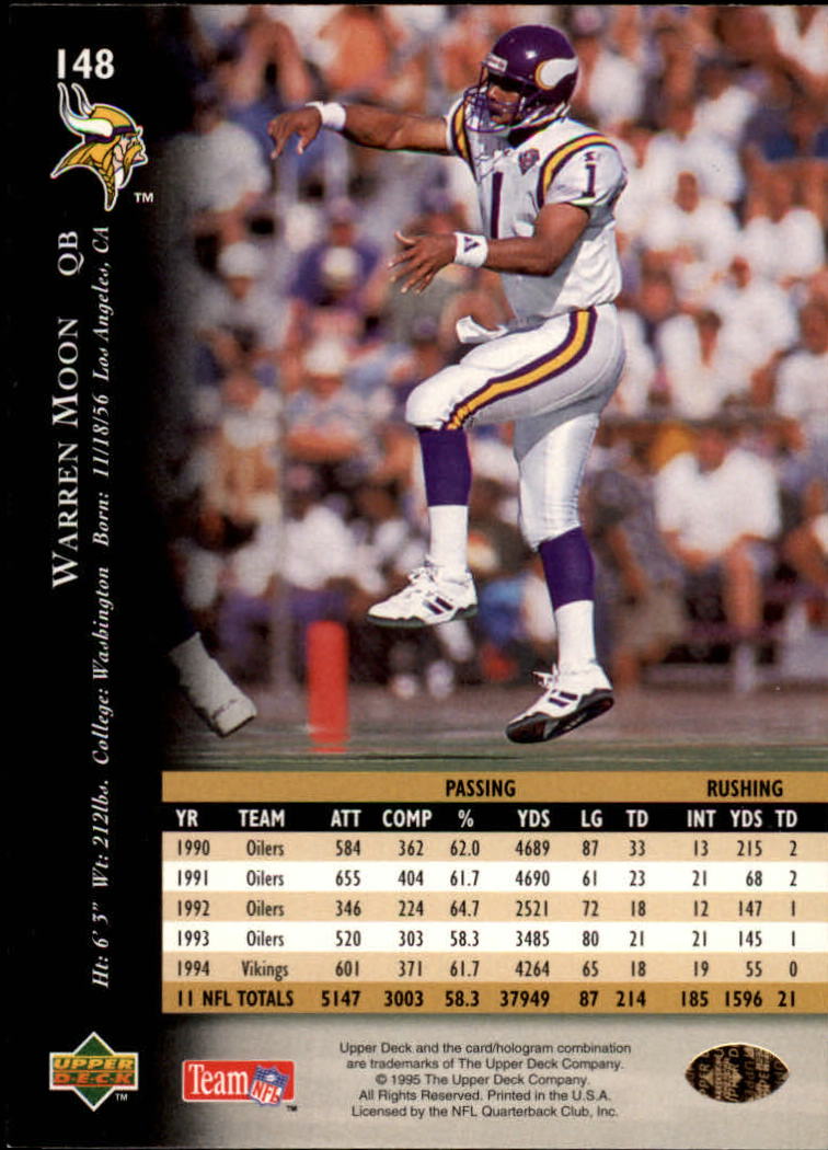 A2152- 1995 Upper Deck FB Card #s 1-250 +Rookies -You Pick- 15+ FREE US SHIP - Picture 271 of 465