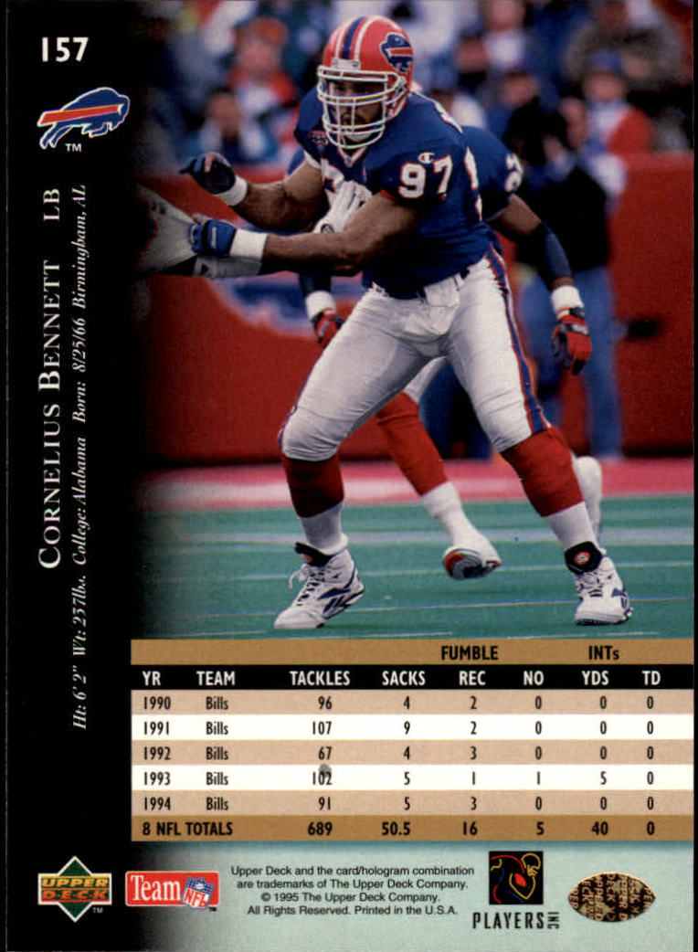 A2152- 1995 Upper Deck FB Card #s 1-250 +Rookies -You Pick- 15+ FREE US SHIP - Picture 287 of 465