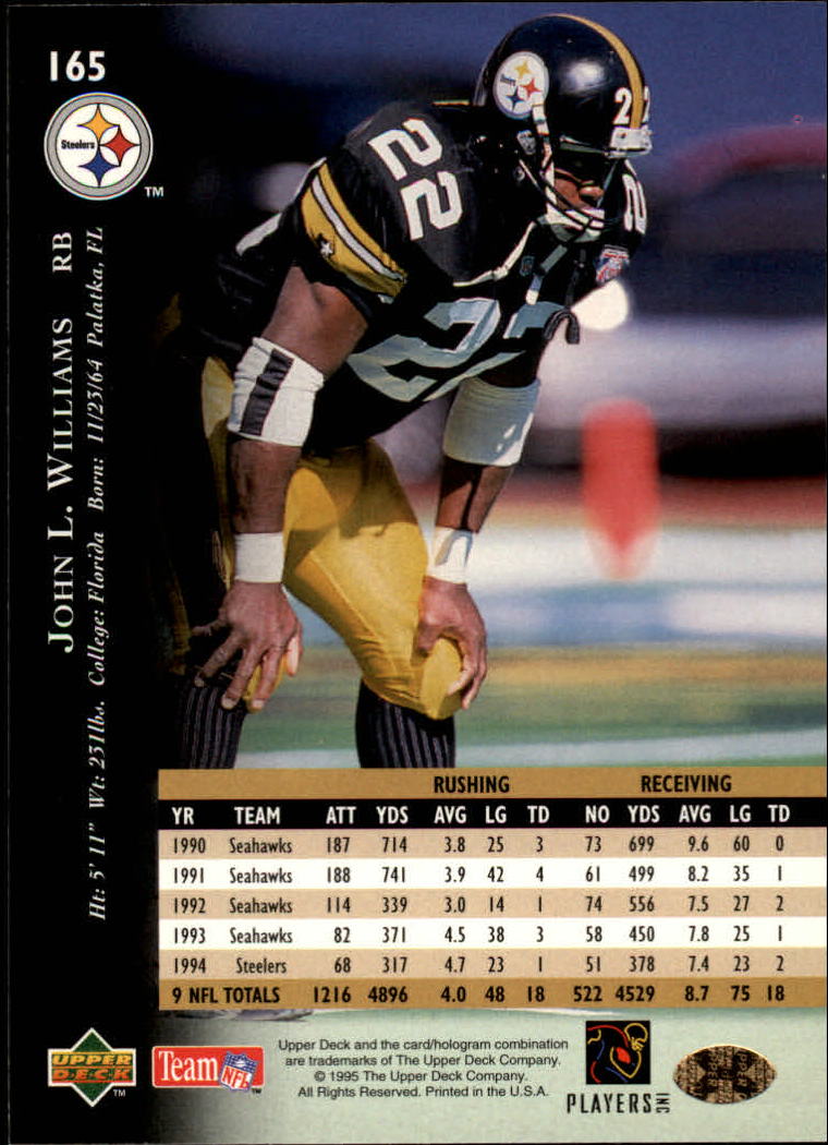 A2152- 1995 Upper Deck FB Card #s 1-250 +Rookies -You Pick- 15+ FREE US SHIP - Picture 303 of 465