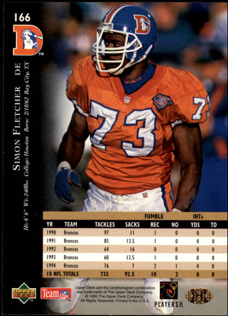 A2152- 1995 Upper Deck FB Card #s 1-250 +Rookies -You Pick- 15+ FREE US SHIP - Picture 305 of 465