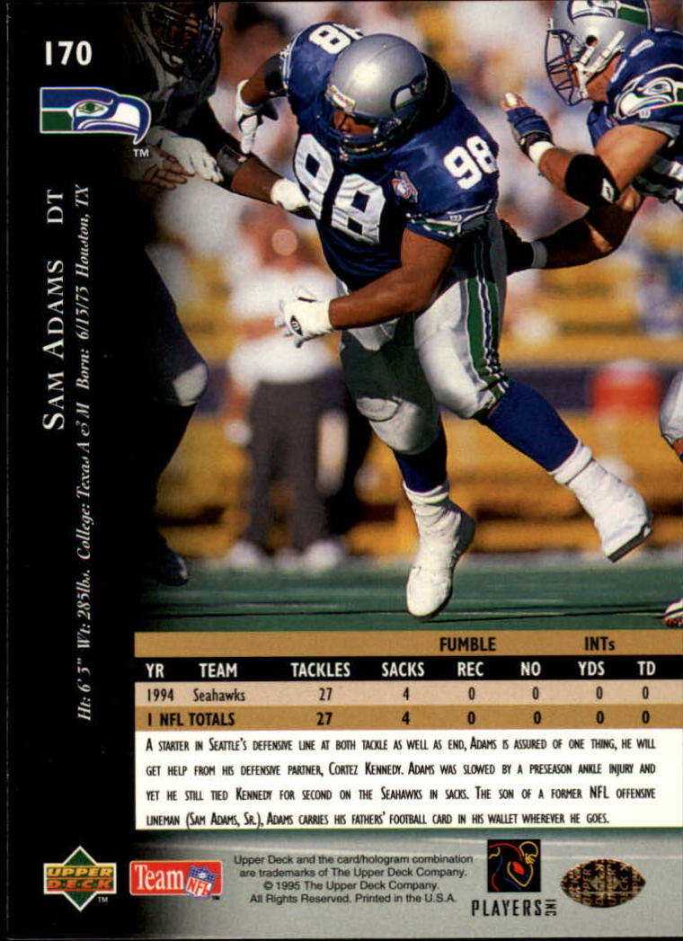 A2152- 1995 Upper Deck FB Card #s 1-250 +Rookies -You Pick- 15+ FREE US SHIP - Picture 313 of 465