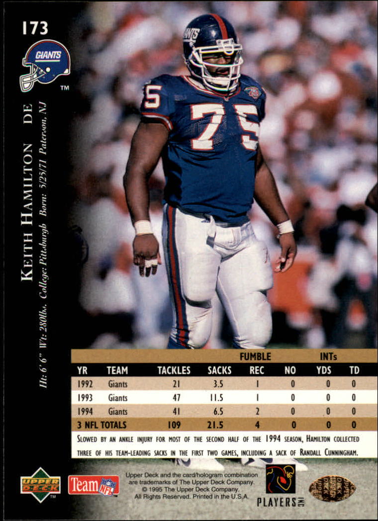 A2152- 1995 Upper Deck FB Card #s 1-250 +Rookies -You Pick- 15+ FREE US SHIP - Picture 319 of 465