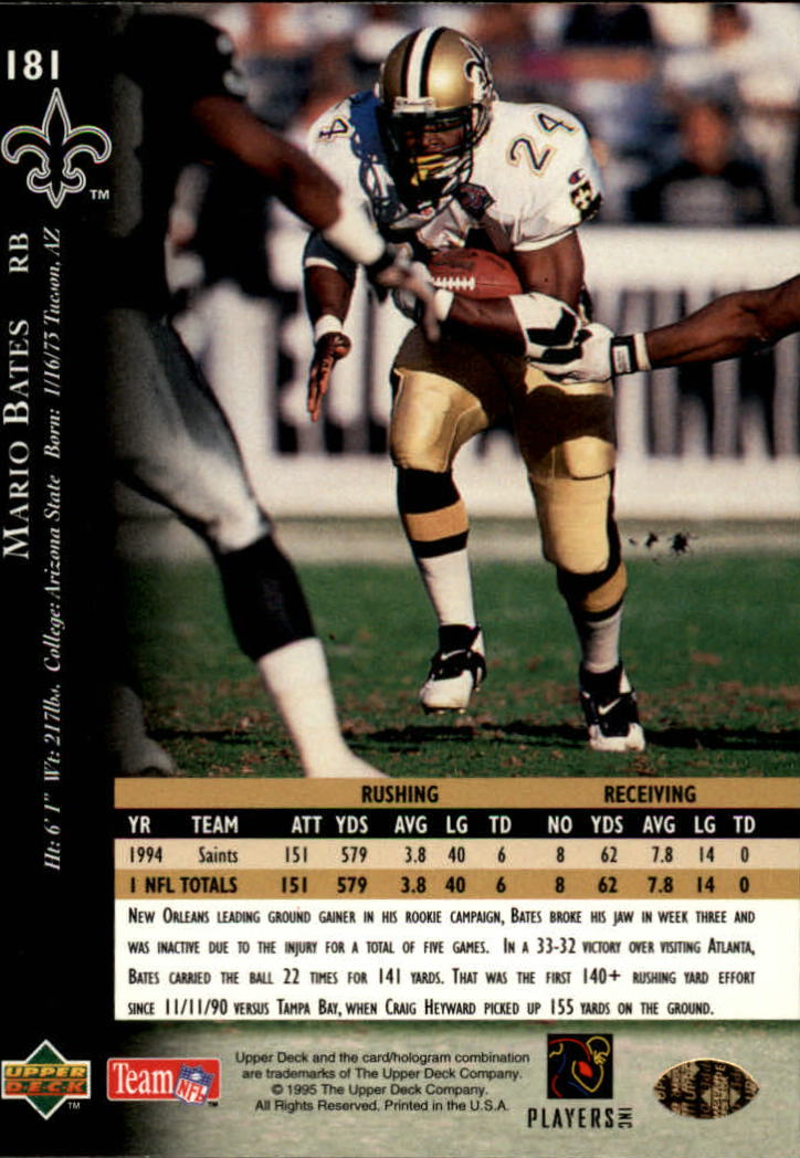 A2152- 1995 Upper Deck FB Card #s 1-250 +Rookies -You Pick- 15+ FREE US SHIP - Picture 331 of 465