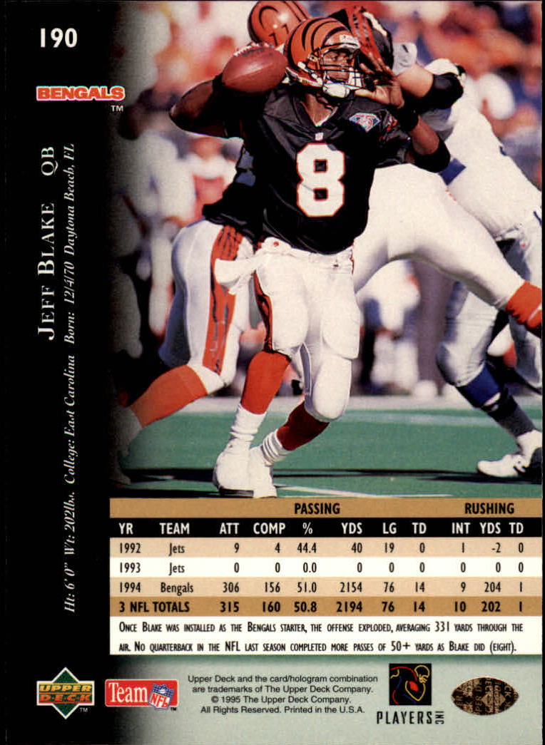 A2152- 1995 Upper Deck FB Card #s 1-250 +Rookies -You Pick- 15+ FREE US SHIP - Picture 347 of 465