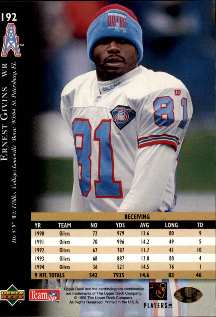 A2152- 1995 Upper Deck FB Card #s 1-250 +Rookies -You Pick- 15+ FREE US SHIP - Picture 351 of 465