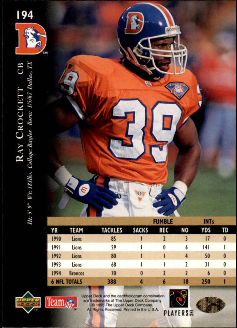 A2152- 1995 Upper Deck FB Card #s 1-250 +Rookies -You Pick- 15+ FREE US SHIP - Picture 355 of 465