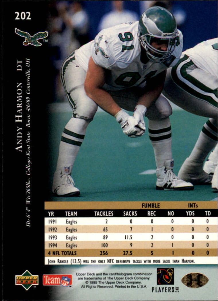 A2152- 1995 Upper Deck FB Card #s 1-250 +Rookies -You Pick- 15+ FREE US SHIP - Picture 371 of 465