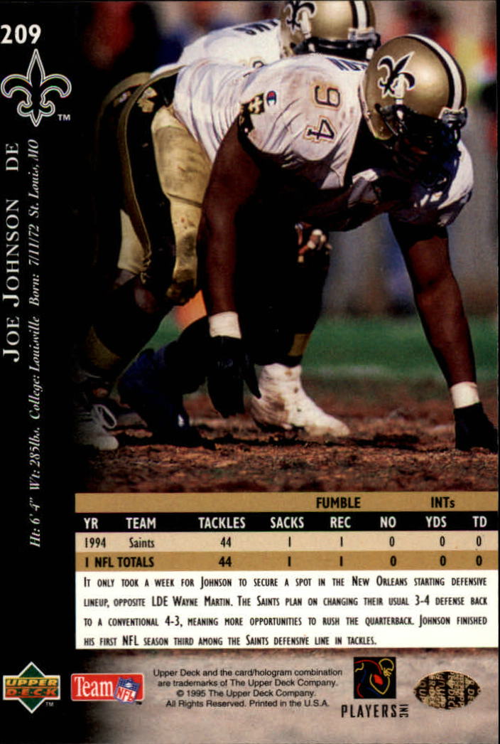 A2152- 1995 Upper Deck FB Card #s 1-250 +Rookies -You Pick- 15+ FREE US SHIP - Picture 385 of 465