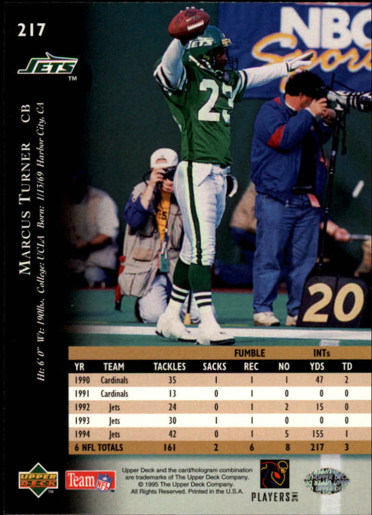 A2152- 1995 Upper Deck FB Card #s 1-250 +Rookies -You Pick- 15+ FREE US SHIP - Picture 401 of 465