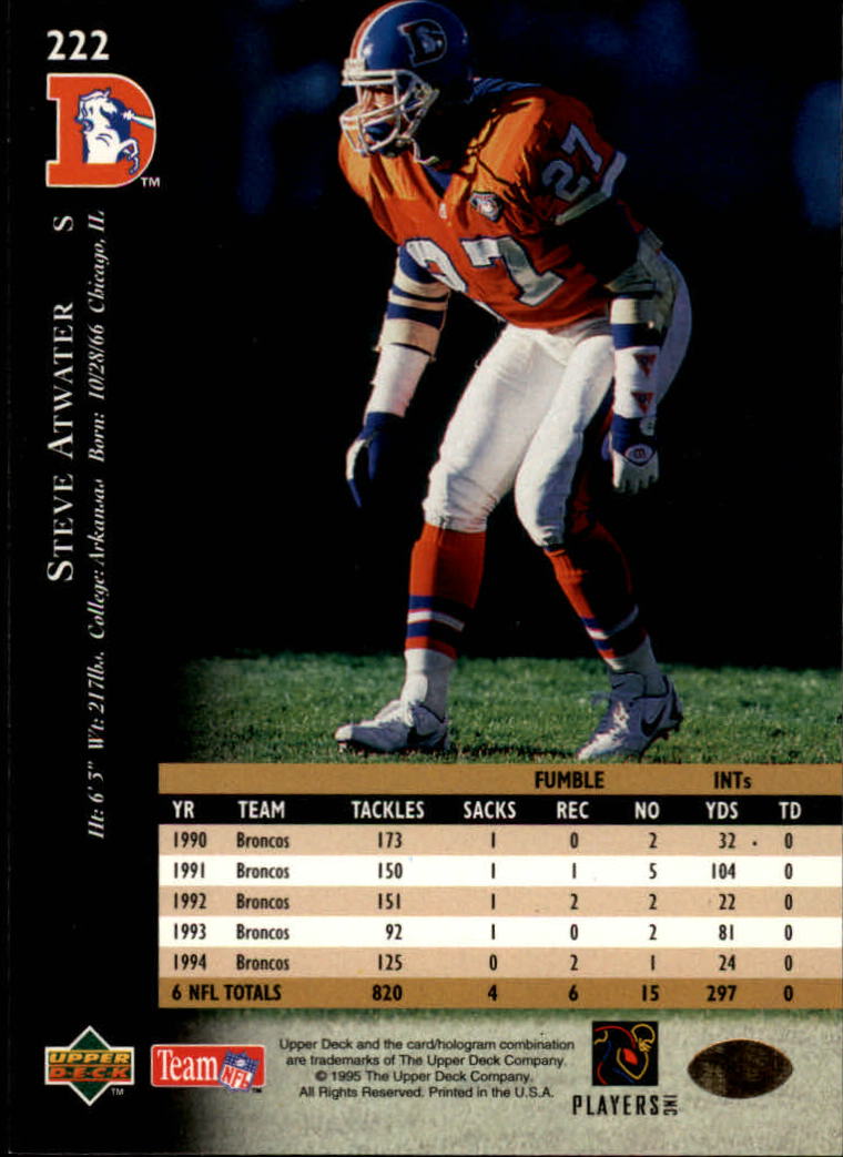 A2152- 1995 Upper Deck FB Card #s 1-250 +Rookies -You Pick- 15+ FREE US SHIP - Picture 411 of 465