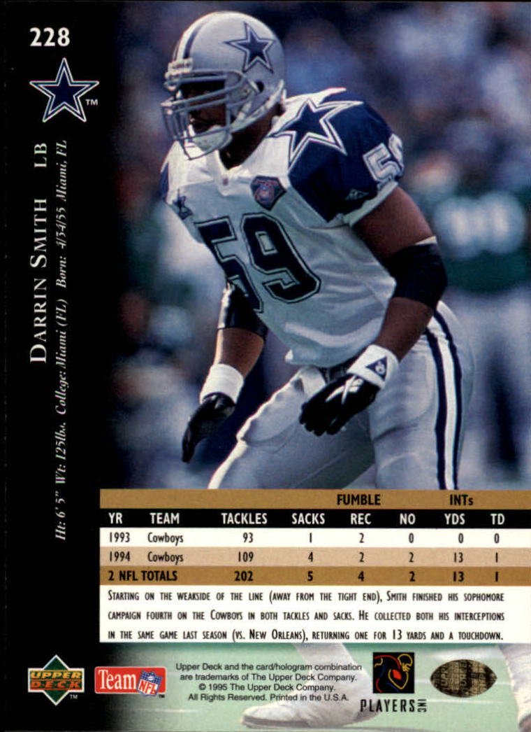 A2152- 1995 Upper Deck FB Card #s 1-250 +Rookies -You Pick- 15+ FREE US SHIP - Picture 423 of 465
