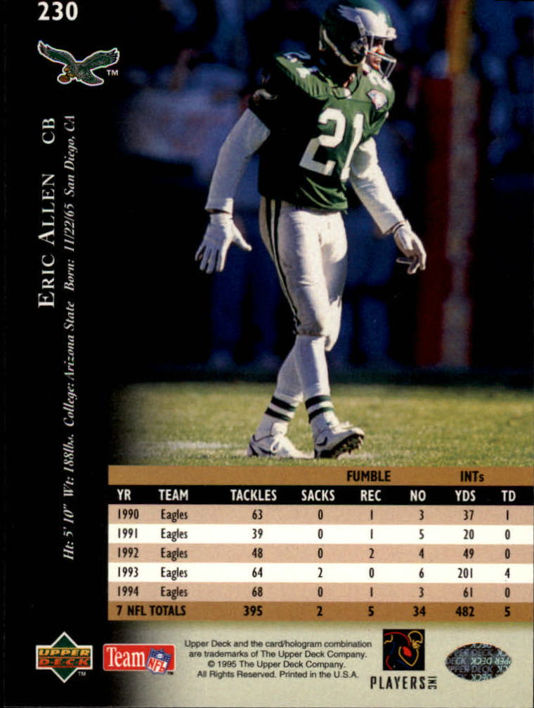 A2152- 1995 Upper Deck FB Card #s 1-250 +Rookies -You Pick- 15+ FREE US SHIP - Picture 427 of 465