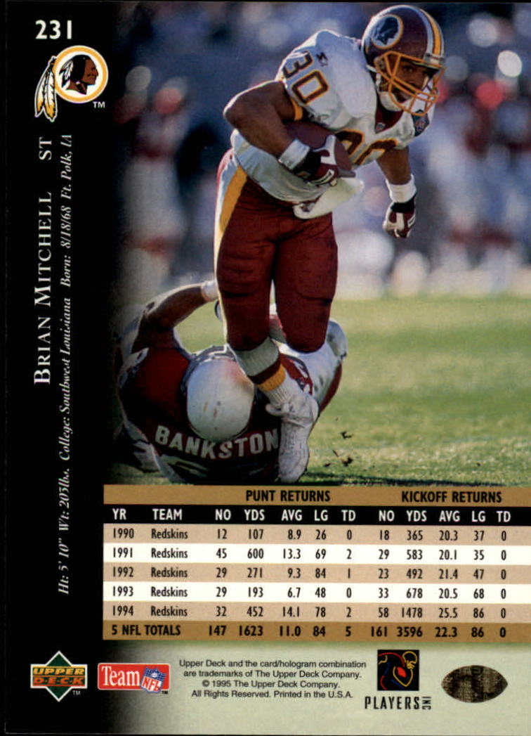 A2152- 1995 Upper Deck FB Card #s 1-250 +Rookies -You Pick- 15+ FREE US SHIP - Picture 429 of 465
