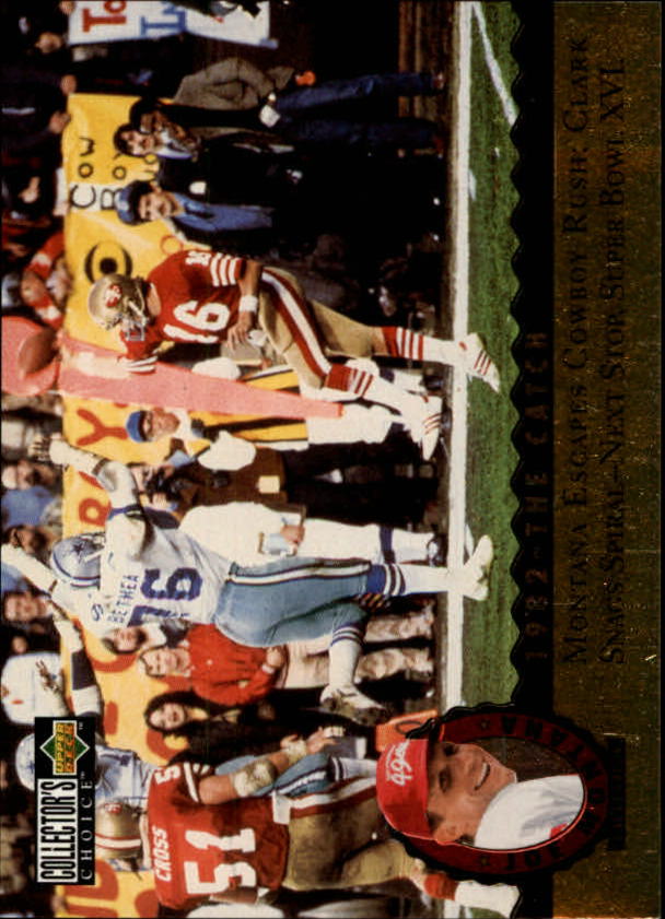 1995 Collector Choice Joe Montana Trilogy 1982 Super Bowl XVI # MT5 Card  49ers