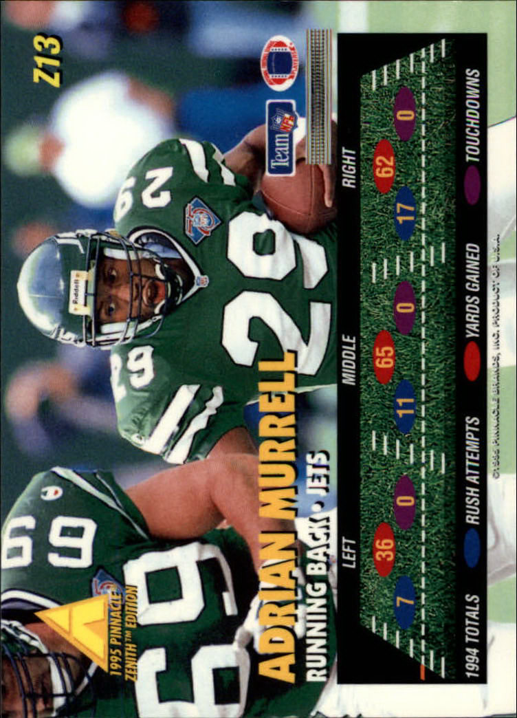 B5413- 1995 Zenith Football Cards 1-150 +Inserts -You Pick- 15+ FREE US SHIP - Picture 27 of 313