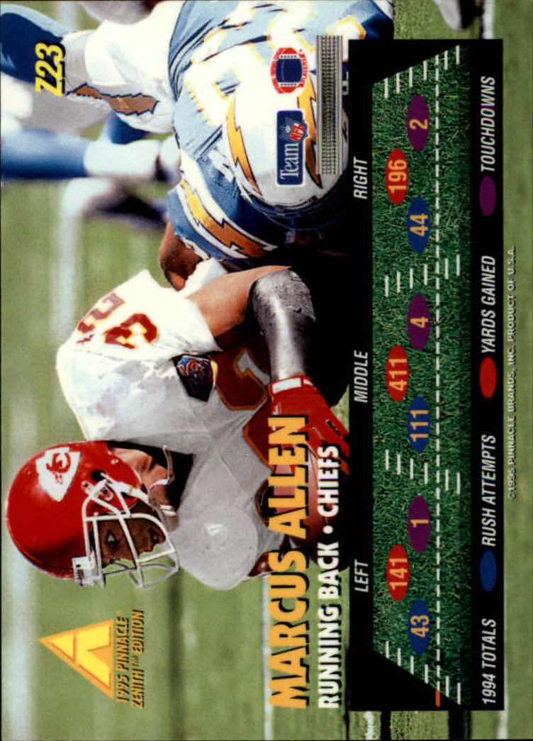 B5413- 1995 Zenith Football Cards 1-150 +Inserts -You Pick- 15+ FREE US SHIP - Picture 47 of 313