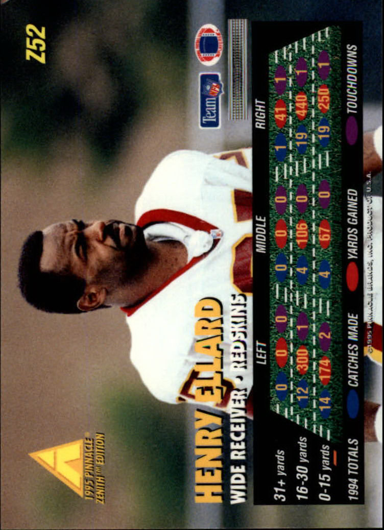B5413- 1995 Zenith Football Cards 1-150 +Inserts -You Pick- 15+ FREE US SHIP - Picture 105 of 313