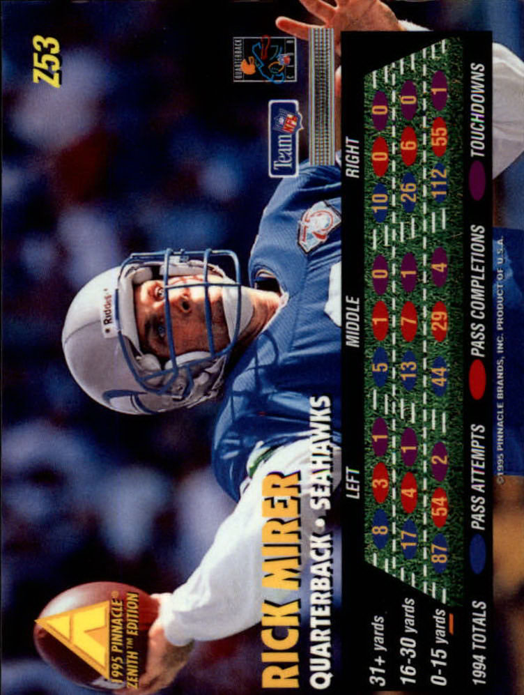 B5413- 1995 Zenith Football Cards 1-150 +Inserts -You Pick- 15+ FREE US SHIP - Picture 107 of 313