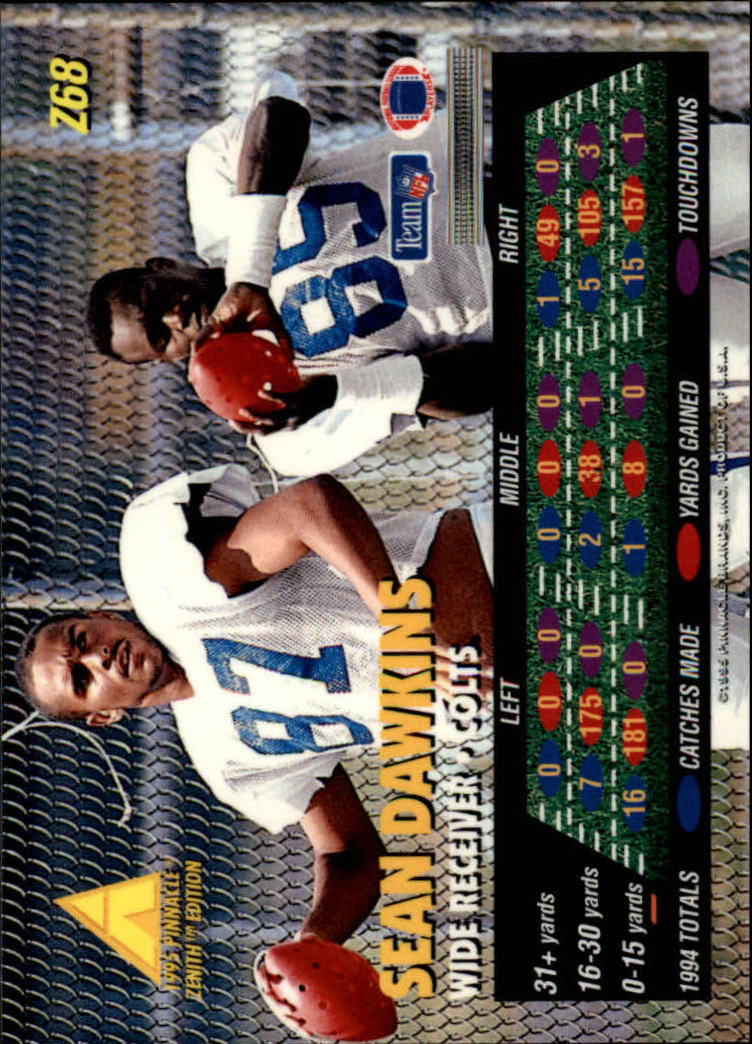 B5413- 1995 Zenith Football Cards 1-150 +Inserts -You Pick- 15+ FREE US SHIP - Picture 137 of 313
