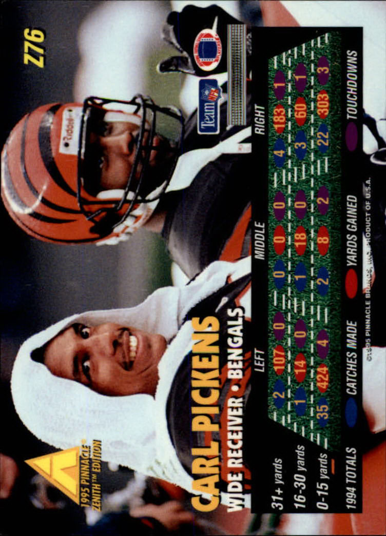 B5413- 1995 Zenith Football Cards 1-150 +Inserts -You Pick- 15+ FREE US SHIP - Picture 153 of 313