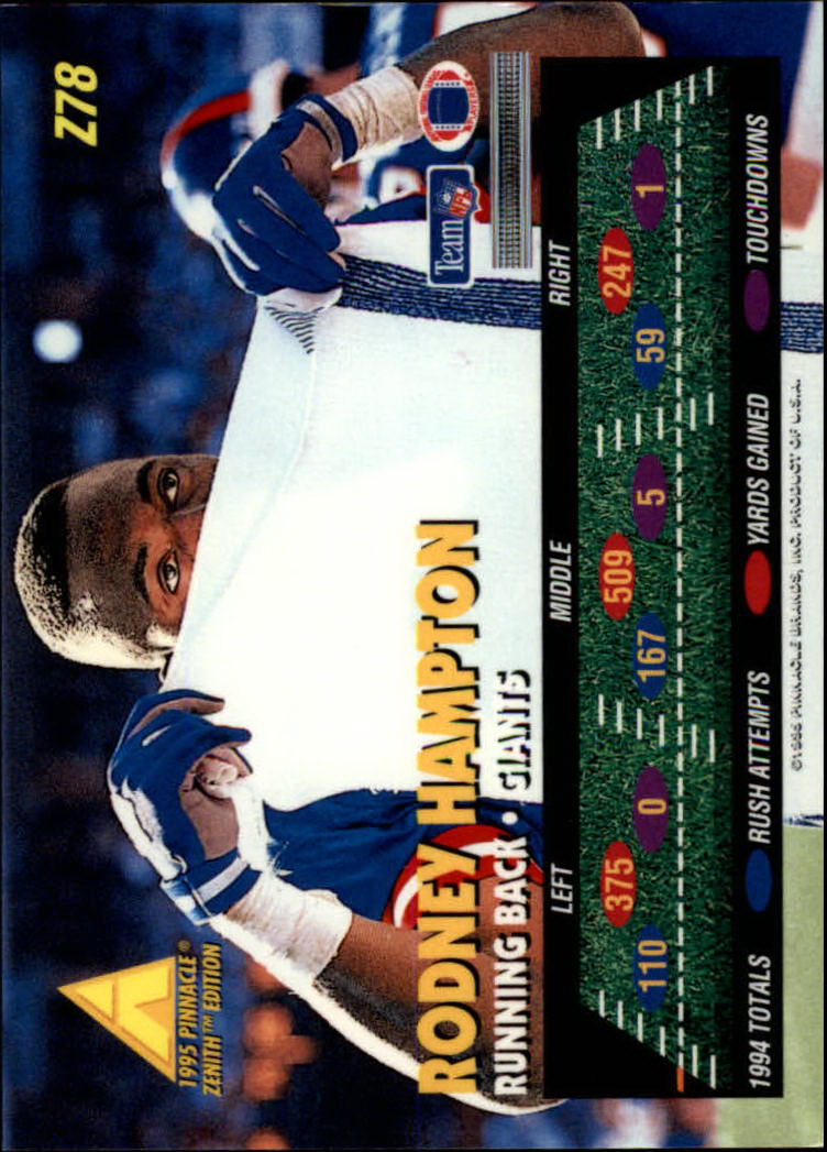 B5413- 1995 Zenith Football Cards 1-150 +Inserts -You Pick- 15+ FREE US SHIP - Picture 157 of 313