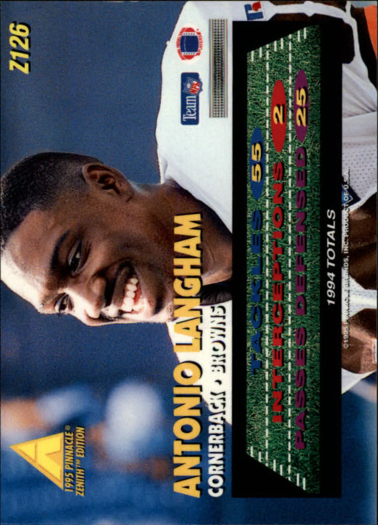 B5413- 1995 Zenith Football Cards 1-150 +Inserts -You Pick- 15+ FREE US SHIP - Picture 251 of 313