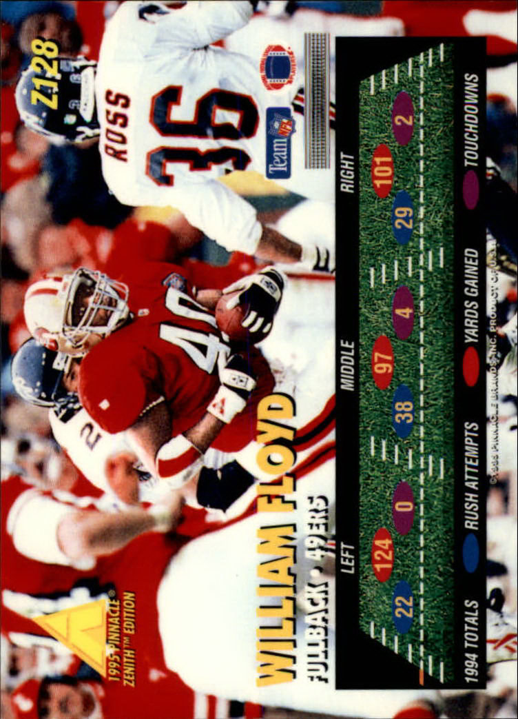 B5413- 1995 Zenith Football Cards 1-150 +Inserts -You Pick- 15+ FREE US SHIP - Picture 255 of 313
