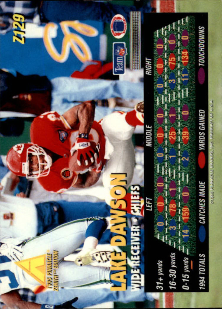 B5413- 1995 Zenith Football Cards 1-150 +Inserts -You Pick- 15+ FREE US SHIP - Picture 257 of 313
