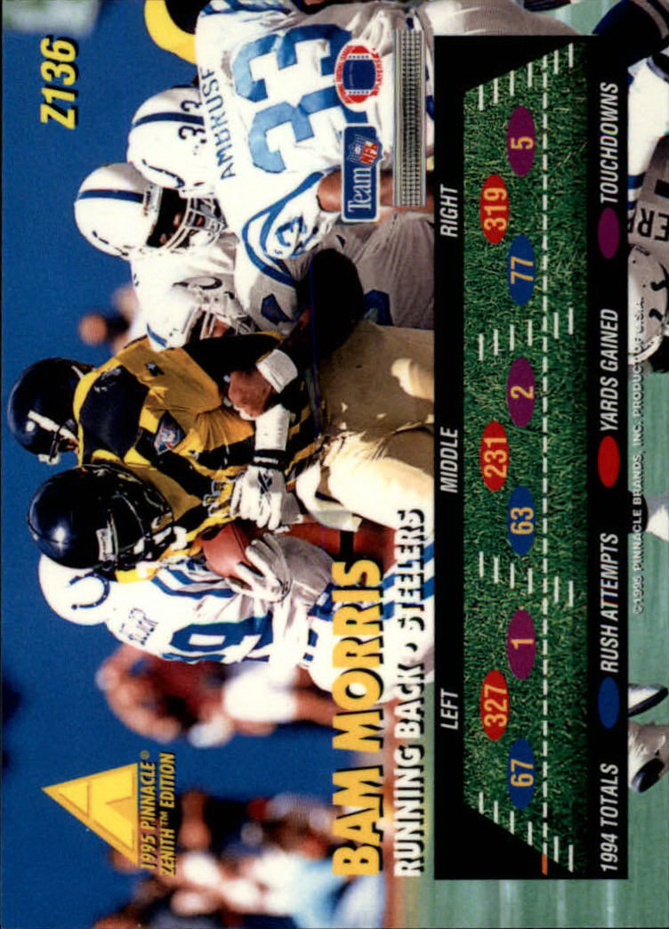 B5413- 1995 Zenith Football Cards 1-150 +Inserts -You Pick- 15+ FREE US SHIP - Picture 271 of 313