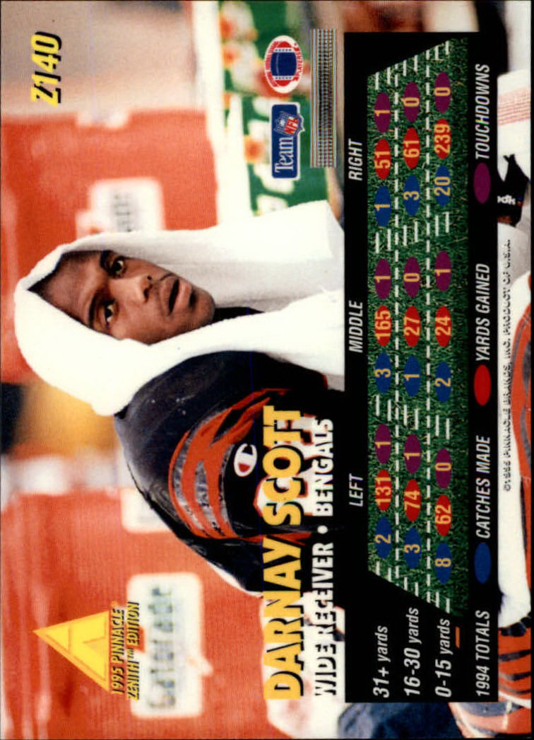 B5413- 1995 Zenith Football Cards 1-150 +Inserts -You Pick- 15+ FREE US SHIP - Picture 279 of 313