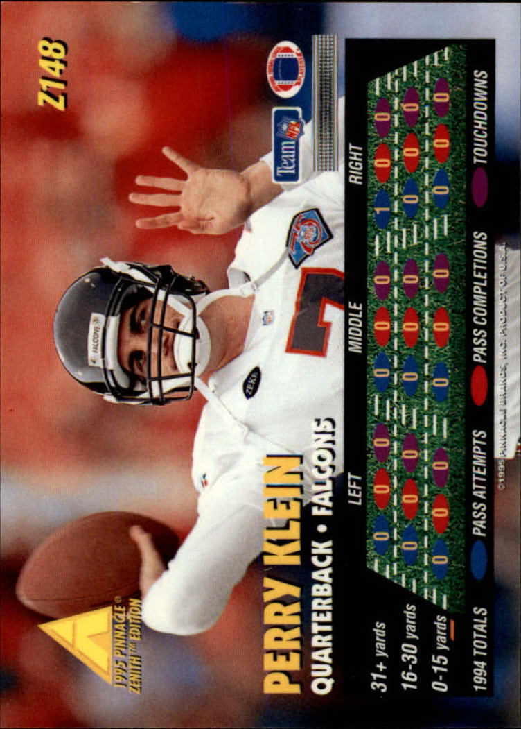 B5413- 1995 Zenith Football Cards 1-150 +Inserts -You Pick- 15+ FREE US SHIP - Picture 295 of 313