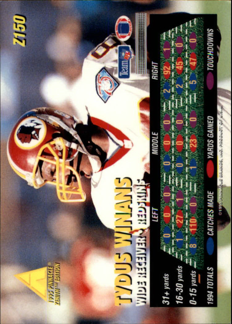 B5413- 1995 Zenith Football Cards 1-150 +Inserts -You Pick- 15+ FREE US SHIP - Picture 299 of 313