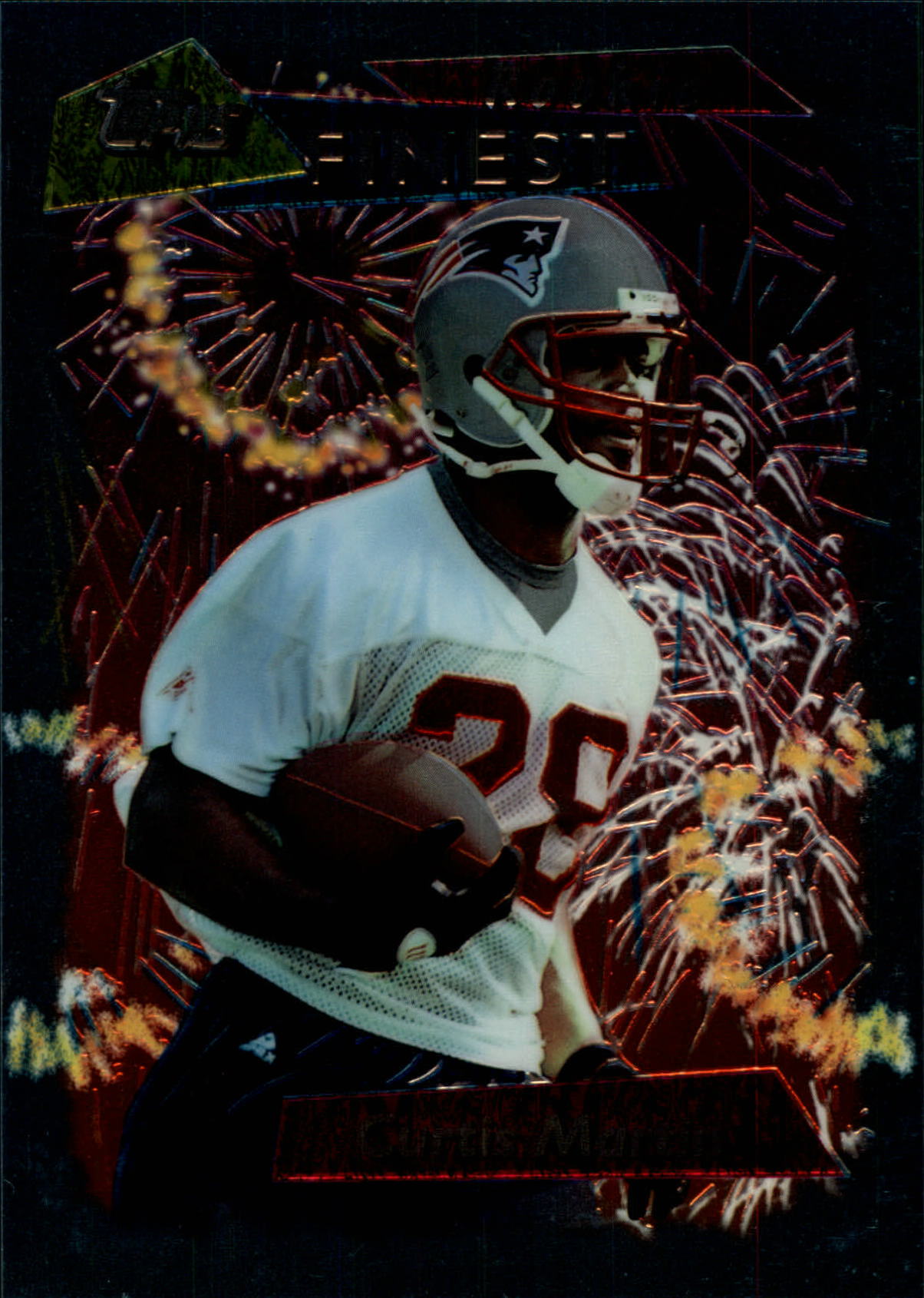 1995-96 Finest NFL Experience Show Jumbos #10 Curtis Martin