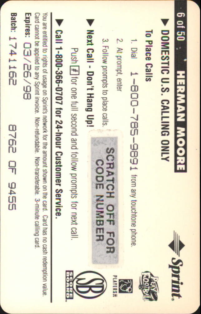 B1648- 1996 Pro Line Intense Handy Karten Fb -du Pick- 15 + Gratis US Schiff - Bild 7 von 48