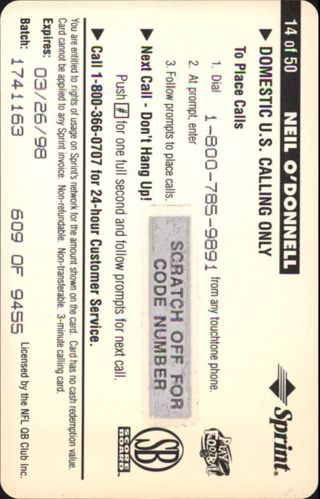 B1648- 1996 Pro Line Intense Handy Karten Fb -du Pick- 15 + Gratis US Schiff - Bild 17 von 48